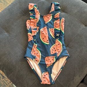 Tea Collection Girls 10 Swimsuit One Piece Watermelon